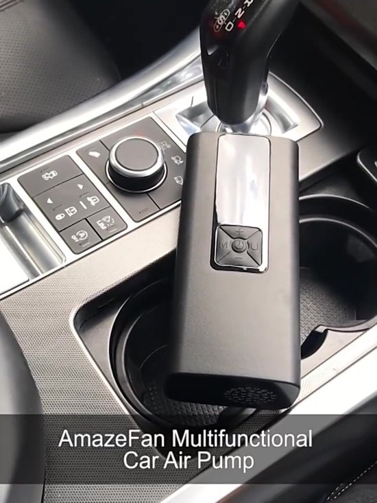 Accu Bandenpomp Inclusief Powerbank - Fiets - Elektrische Bandenpomp - Luchtpomp - Draagbaar - Elktrische Fietspomp - Bandenpomp USB Oplaadbaar