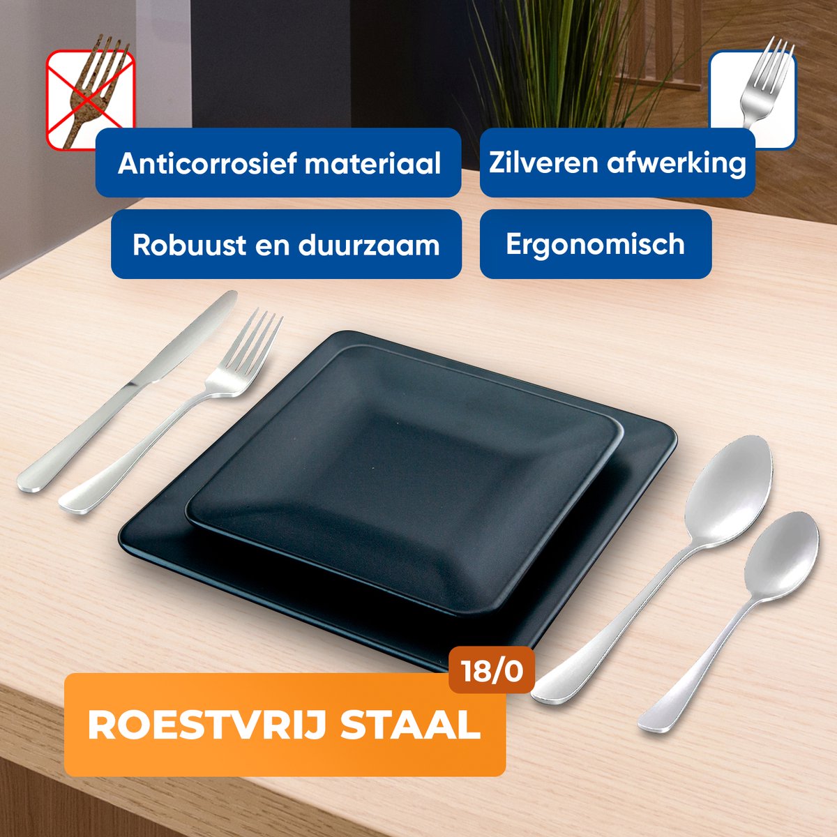 WMF Bestekset 6 Personen Boston 30st Monobloc Messen Roestvrij Staal Gepolijst 30 Pcs Bestekset Best 5840235