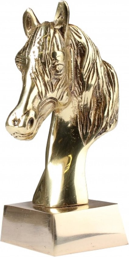 paardenbeeld goud 11 x 6 cm