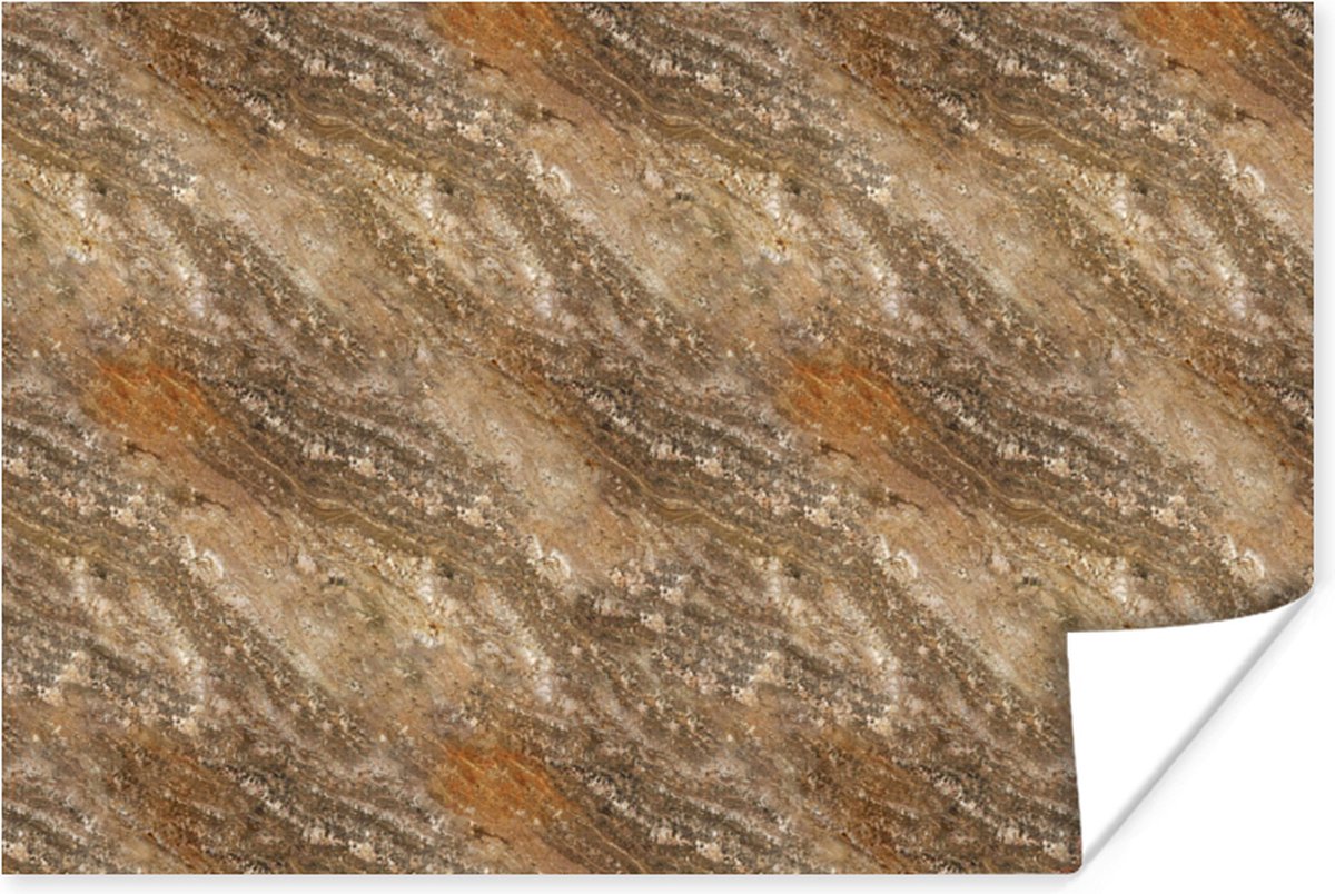 Poster Patroon - Graniet - Steen - 120x80 cm