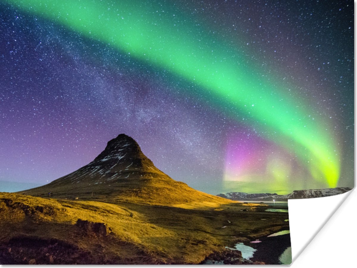 Poster Aurora - Noorderlicht - Nacht - 40x30 cm