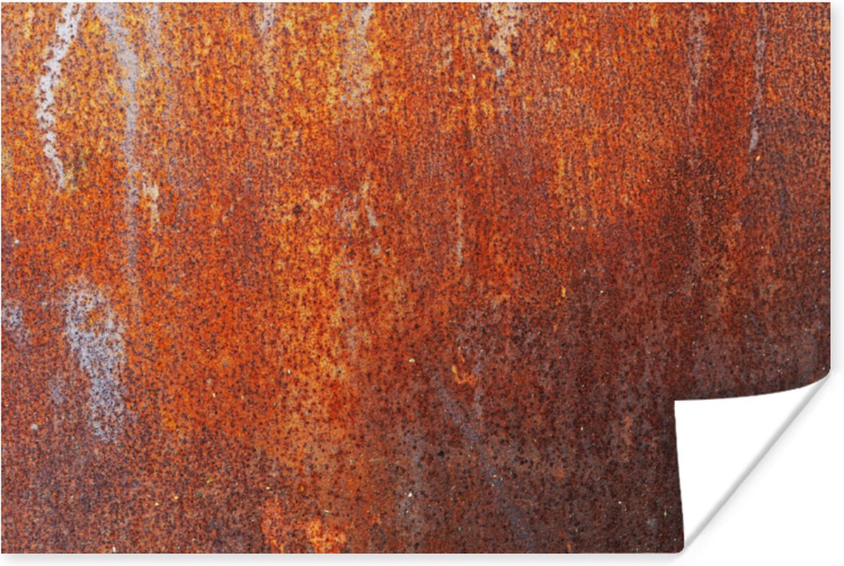 Poster Vintage - Roest - Metaal - 90x60 cm