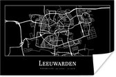 Poster Stadskaart - Leeuwarden - Kaart - Plattegrond - 120x80 cm
