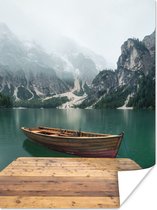 Affiche Brouillard - Neige - Berg - Bateau - 30x40 cm