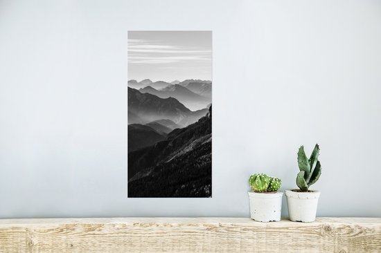 Poster Montagnes - Nature - Brouillard - 20x40 cm