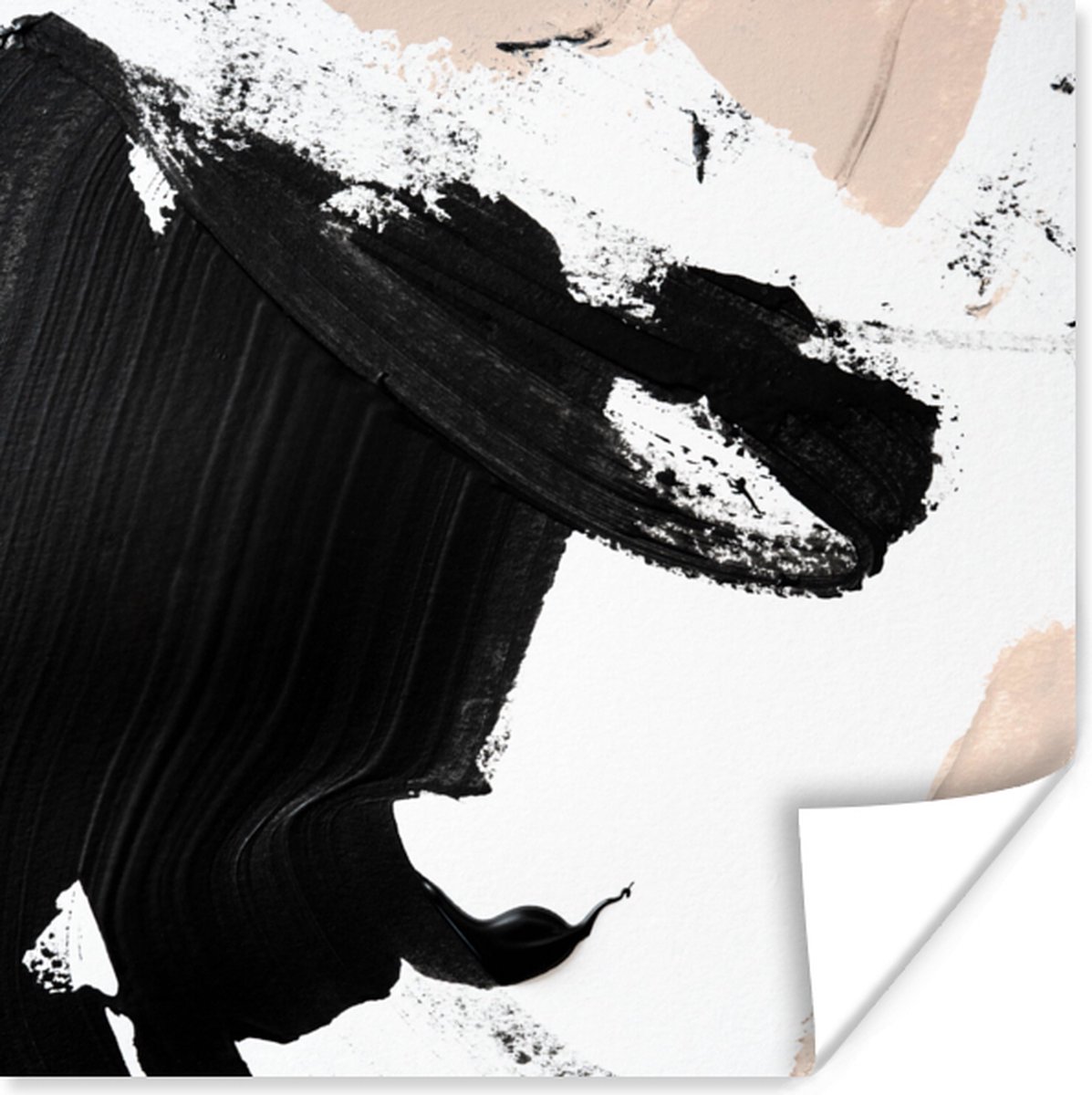Poster Verf - Design - Abstract - 75x75 cm