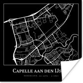 Poster Stadskaart - Plattegrond - Capelle aan den IJssel - Kaart - 30x30 cm
