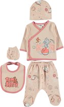 Tom & jerry 5-delige baby newborn kleding set meisjes - Newborn set - Babykleding - Babyshower cadeau - Kraamcadeau