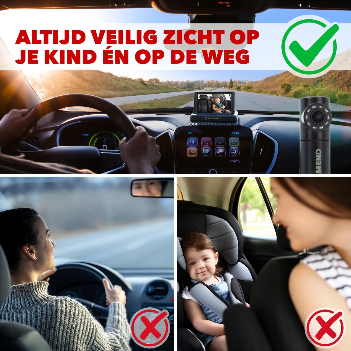 Moniteur Pour Bébé En Voiture Avec Écran De 5 Pouces Caméra - Temu Belgium