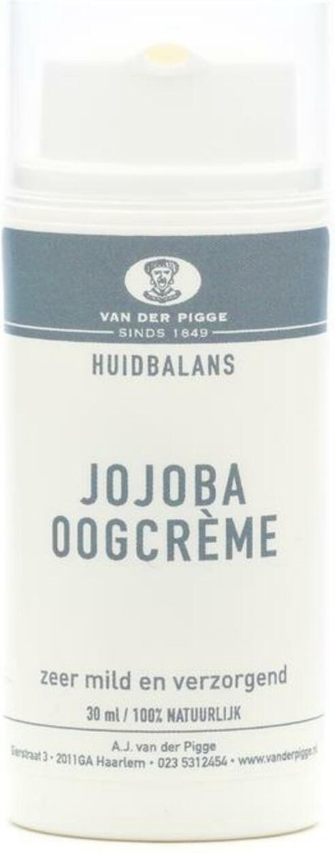 van der Pigge Huidbalans oogcreme jojoba 30 Milliliter