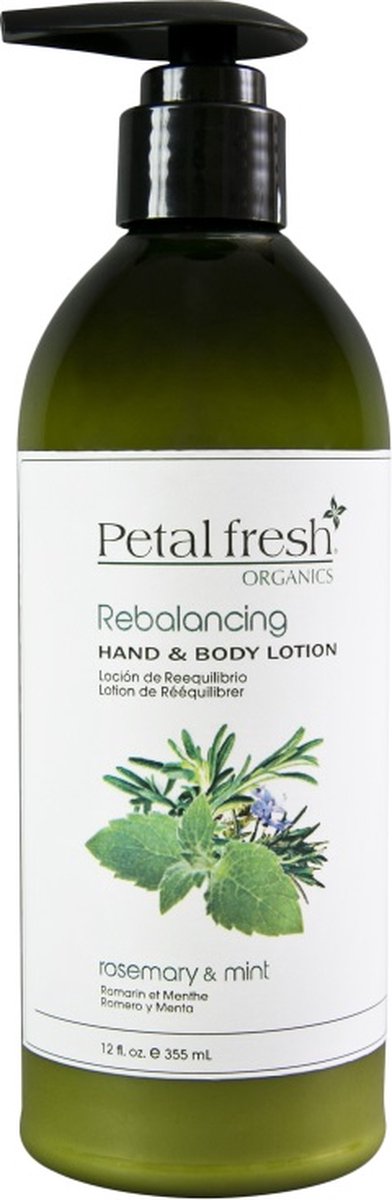 body lotion rosemary 355ml Petal & bol mint Hand Fresh & |