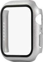 Screenprotector watch case - hoesje - geschikt voor Apple Watch Series 4/5/6 - 44 mm - zilver