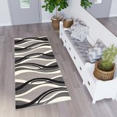 Tapiso Dream Loper Tapijt Grijs Gangloper Vloerkleed Maat- 120x250