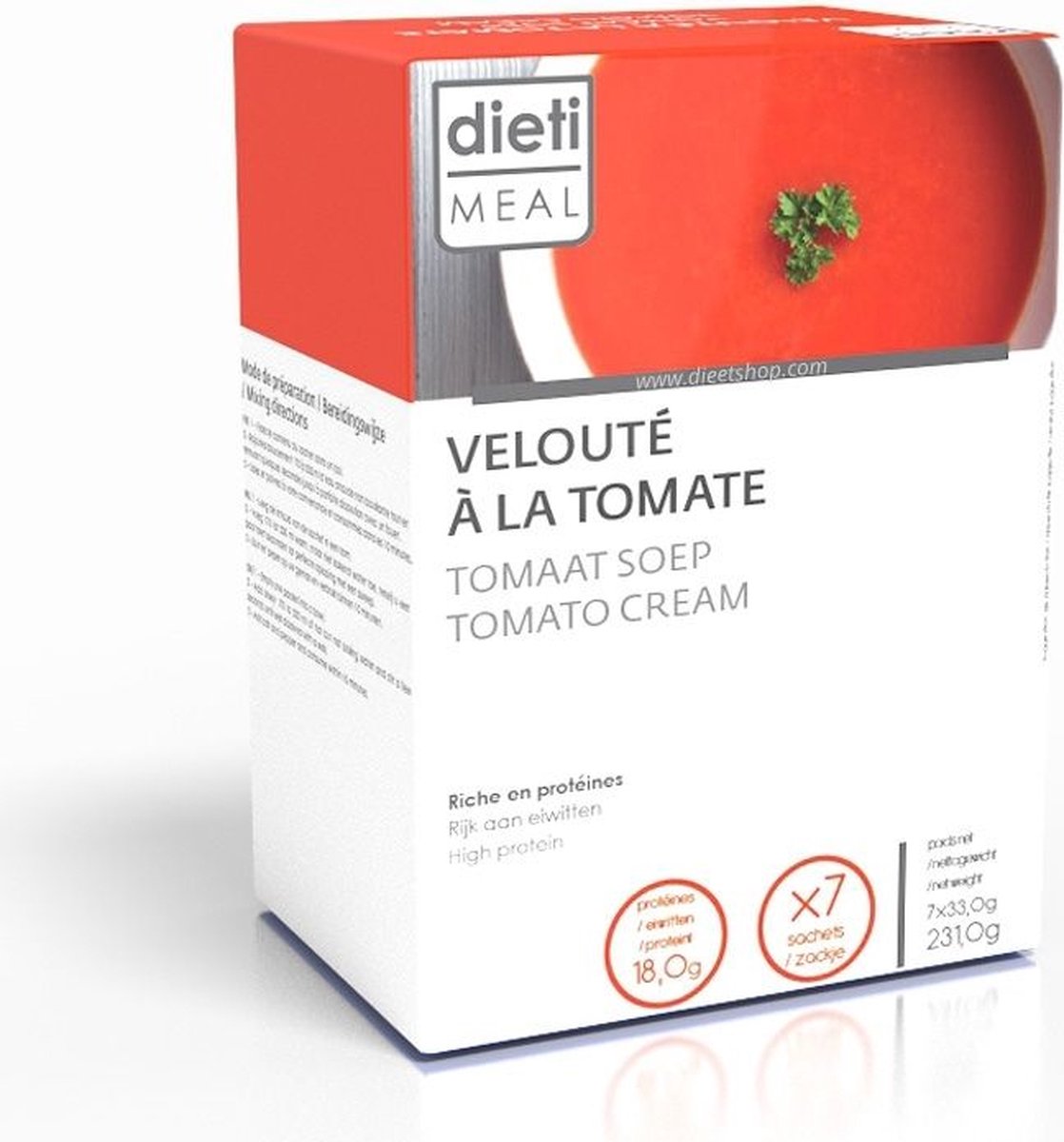 Goedkoopste Dieti Tomatensoep - 7 stuks - Maaltijdvervanger