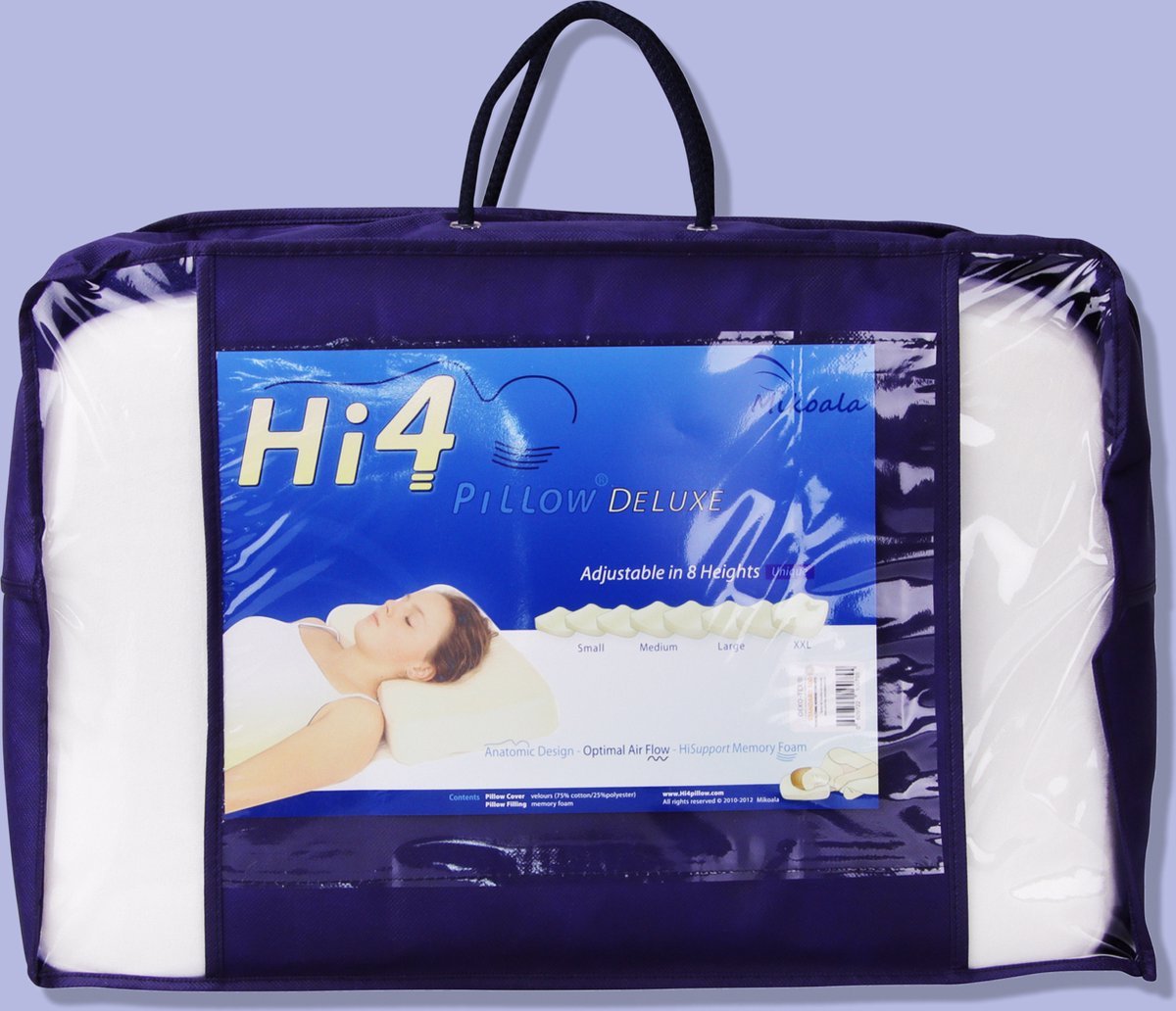 - Hi4 Deluxe Pillow - Orthopedisch Hoofdkussen Traagschuim - Verstelbaar in | bol.com