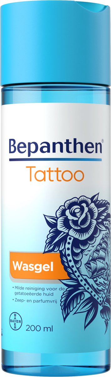 Bepanthen Tattoo Wasgel - milde reiniging - getatoeeerde huid - 200 ml - Bepanthen
