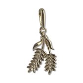 Silventi 9NBSAM-G210740 Pendentif en or Branches - Charme - Orge - Blé - 11 x 8 mm - 14 carats - Or
