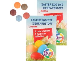 Paasei verf kleurtabletten ca. 100 eieren - Pasen knutselartikelen - Eieren beschilderen
