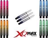 XQ MAX darts 35mm shafts pack - assorti 5 kleuren