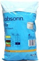 Absorin stretchslip fixatiebroekje extra stretch (5 stuks) XL Absorin - Wit / Blauw - 97% polyamide, 3% elastaan - Extra stevige fixatiebroekjes voor incontinentieverbanden