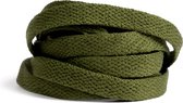 GBG Sneaker Veters 140CM - Olijfgroen - Olive Green - Schoenveters - Laces - Platte Veter - o.a. geschikt voor Asics, New Balance, Nike