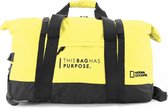 National Geographic Opvouwbare Reistas met wielen / Weekendtas - Vegan - 48 Liter (S) - Pathway - N10442 - Geel