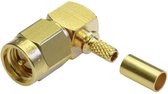 Telegärtner J01150A0071 J01150A0071 SMA-connector Stekker, haaks 50 Ω 1 stuk(s)