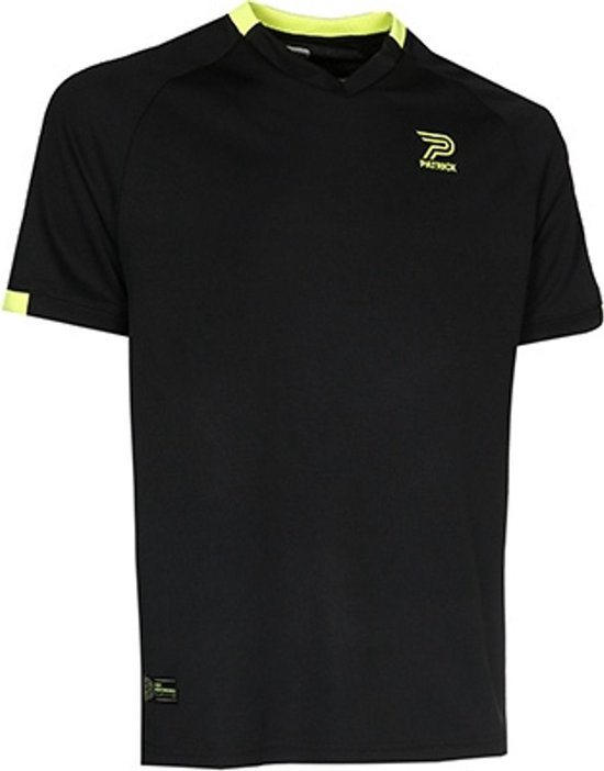 Patrick High Performance Exclusive T-shirt Hommes - Zwart / Jaune Fluo | Taille : L