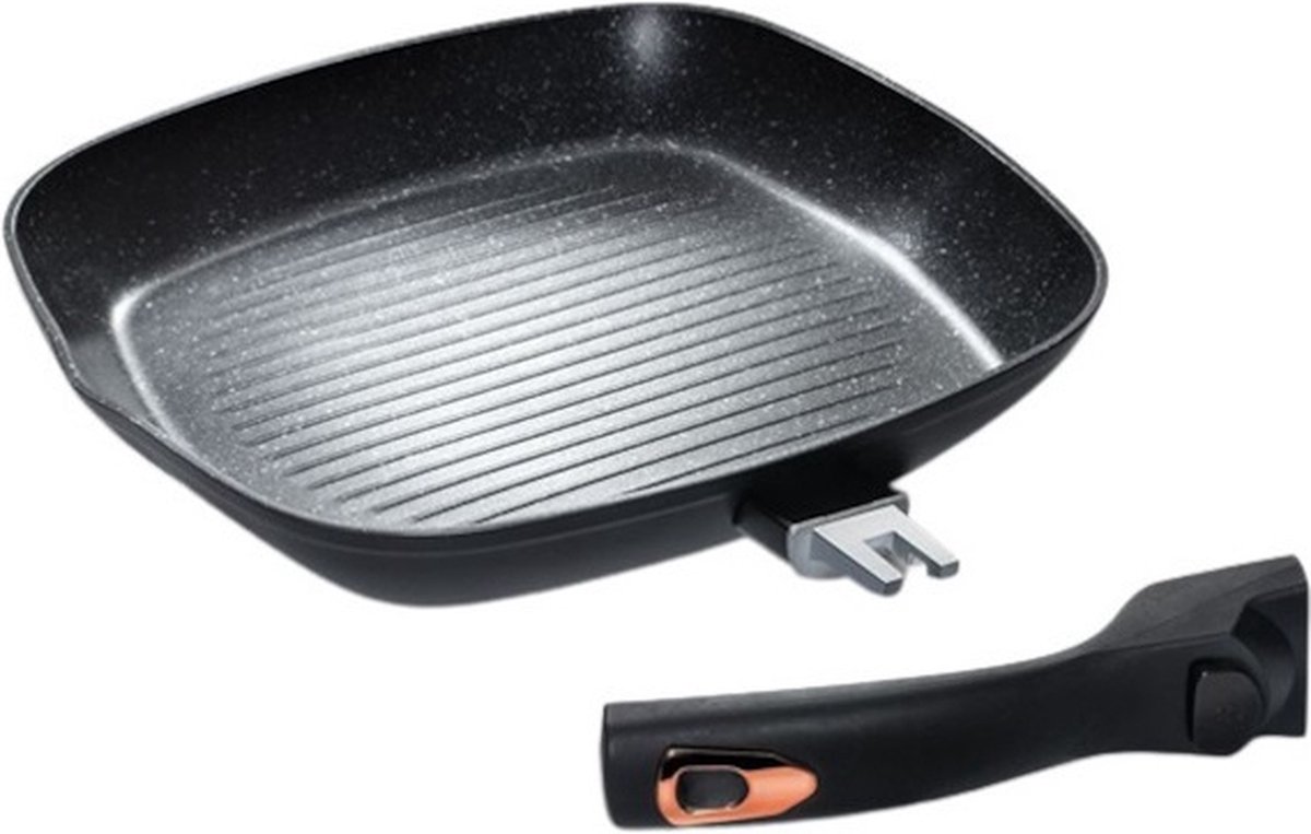 Berlinger Haus Grillpan 2,1 Liter 28 Cm Aluminium Zwart