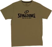 Spalding Essential Logo T-Shirt Heren - Khaki | Maat: XXL