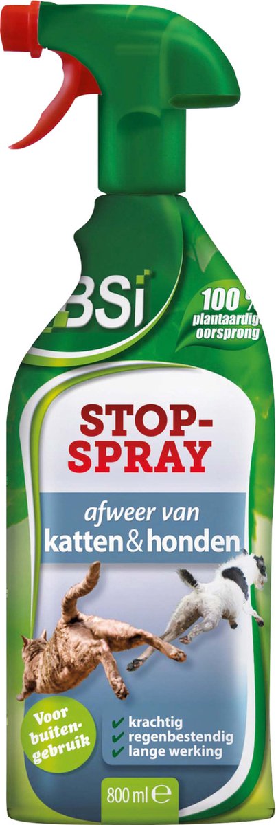 zuur radioactiviteit Respect BSI - Stop Spray voor het verjagen van katten en honden - Langdurig actief  - 800 ml | bol.com