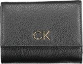 Calvin Klein Re-Lock Dames Billfold Portemonneedrukknop portemonnee Kunstleer - Zwart