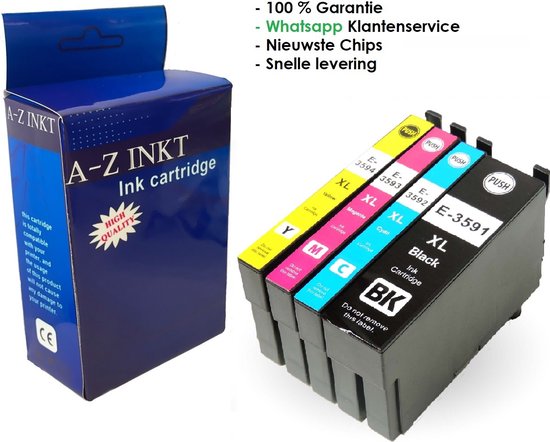 Cartouches d'encre Ink Day pour Epson 35XL multipack de 4 couleurs pour  Epson