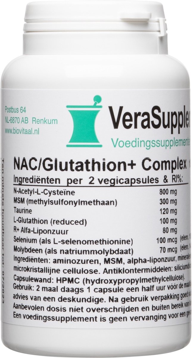 Goedkoopste Biovitaal Nac-Glutathion Comp - 100Cp