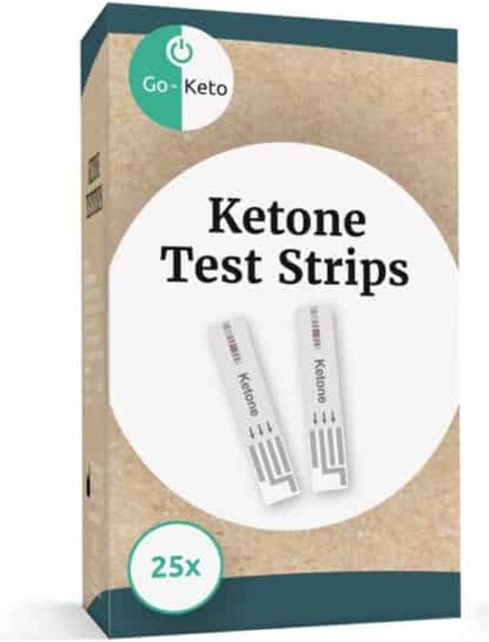 Go-Keto | Ketone Test Strips | 1 x 25 Strips  | Ketose dieet | Ketonentest - Go-Keto