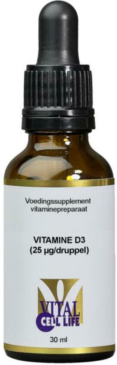 Vital Cell Life Vitamine D3 25mcg druppels (30ml)