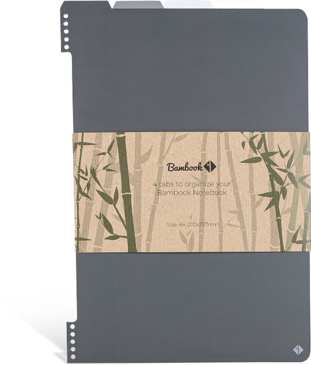 Bambook A5 Tabbladen: organiseer je Bambook notitieboek met herbruikbare tabbladen