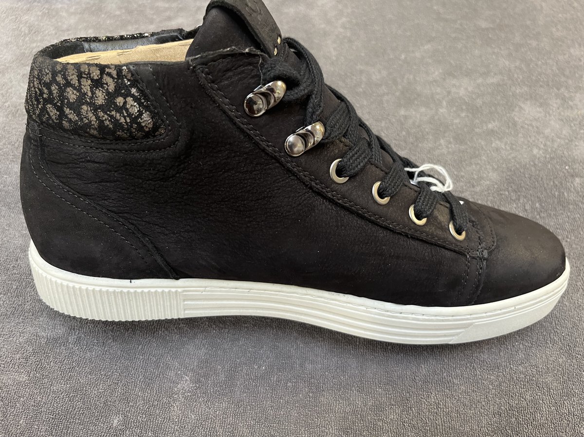 À8163 Long b Black enkelhoge sneaker AQA (Maat - 36, Kleur - Zwart)