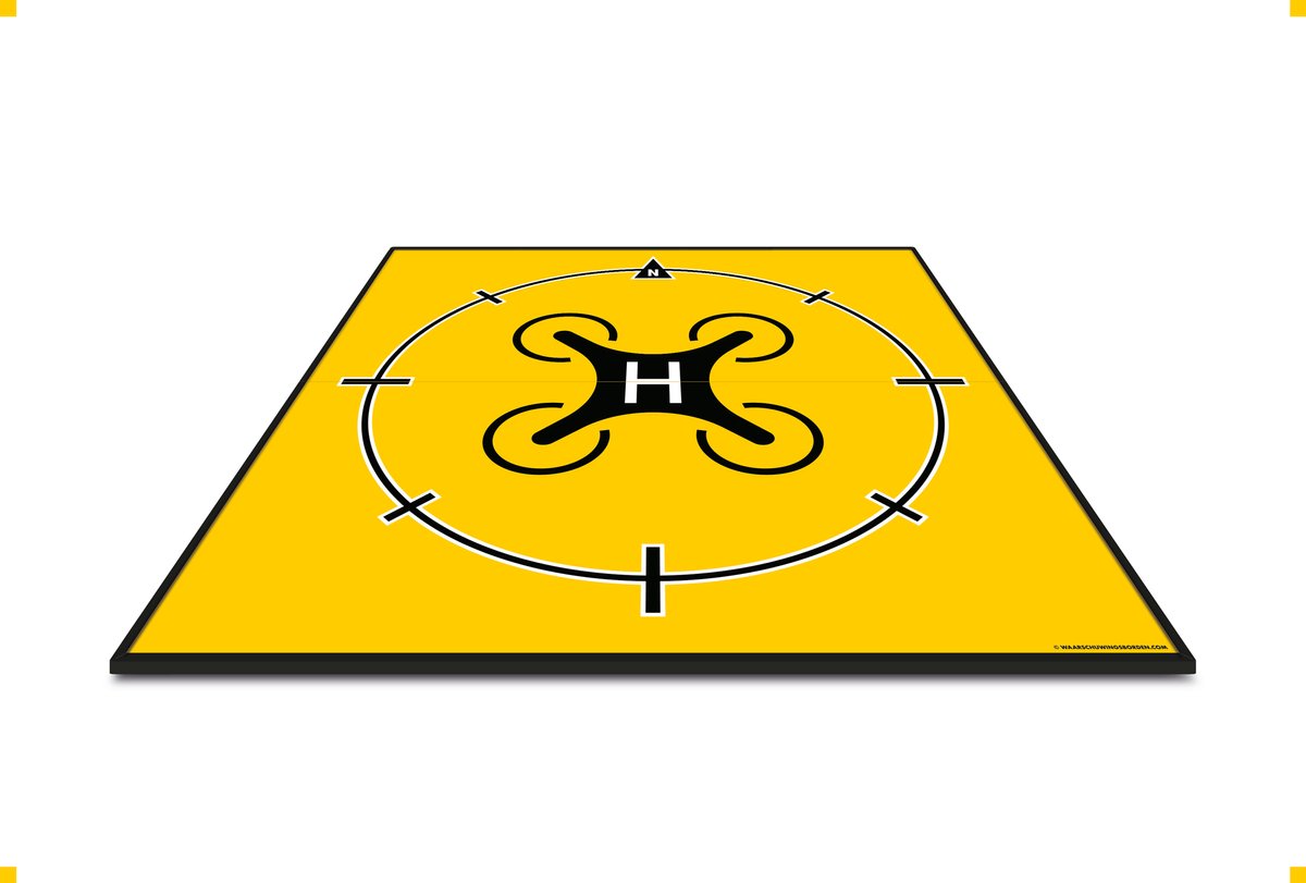 Drone Landingsplatform (Luxe) - Navigatie klokrichting