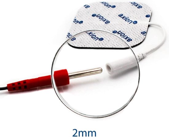 Frogetu 10 TENS EMS elektrodenpads, 6 x 9 cm, apparaatpads