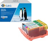G&G 364 XL Inktcartridges Geschikt voor HP 364 364XL - Multipack 4 Inktpatronen - Hoge Capaciteit