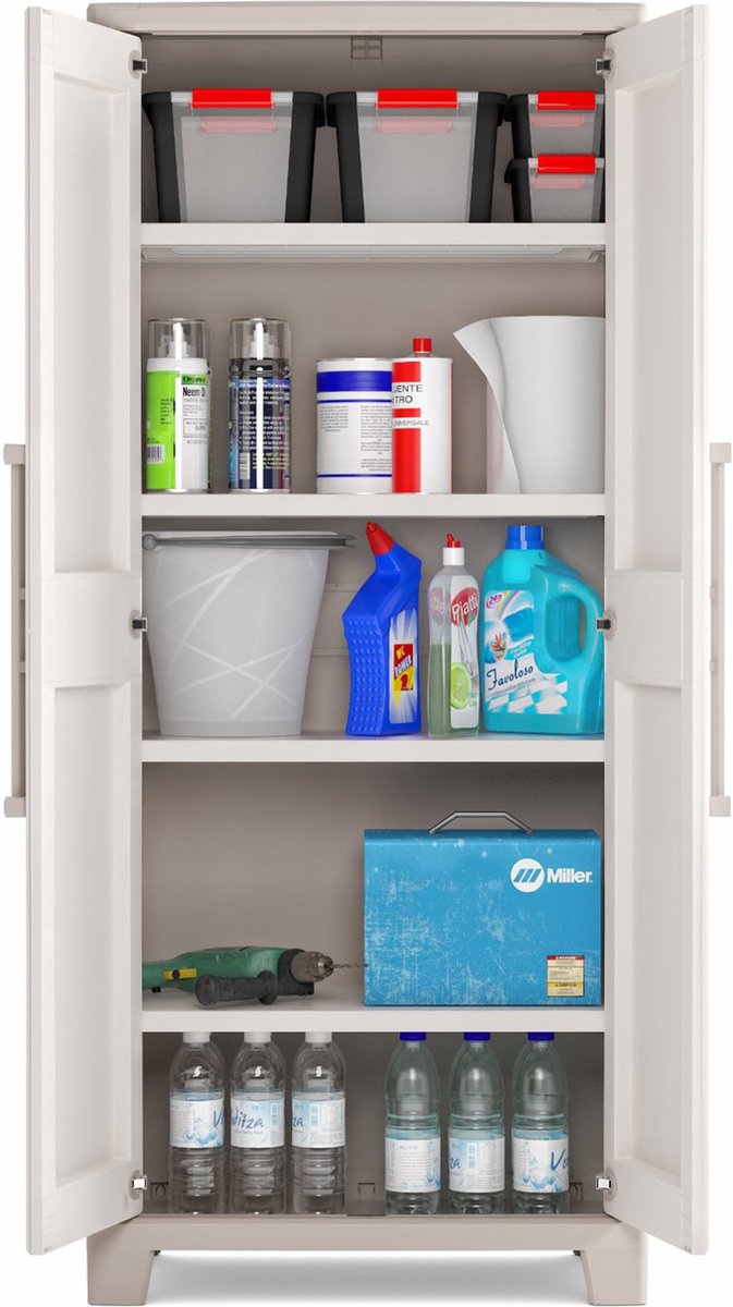Keter Armoire Basse Titan - Armoire De Rangement En Résine