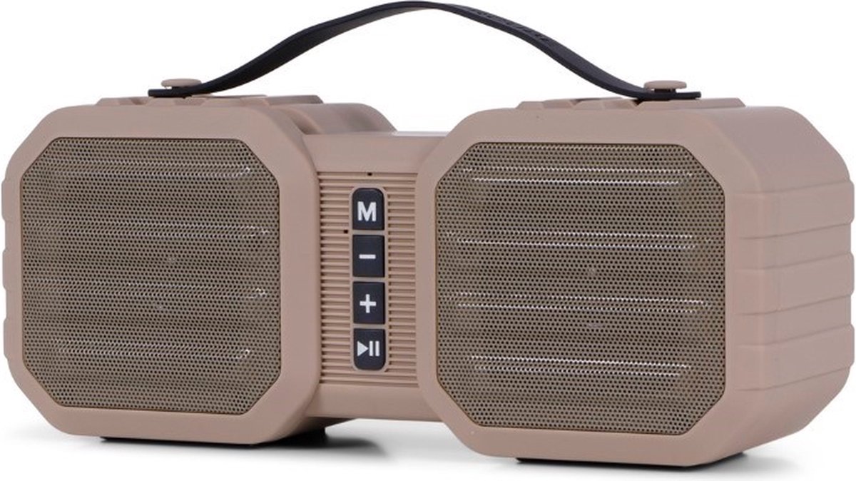 BRAINZ Power Cube Speaker Taupe 38576