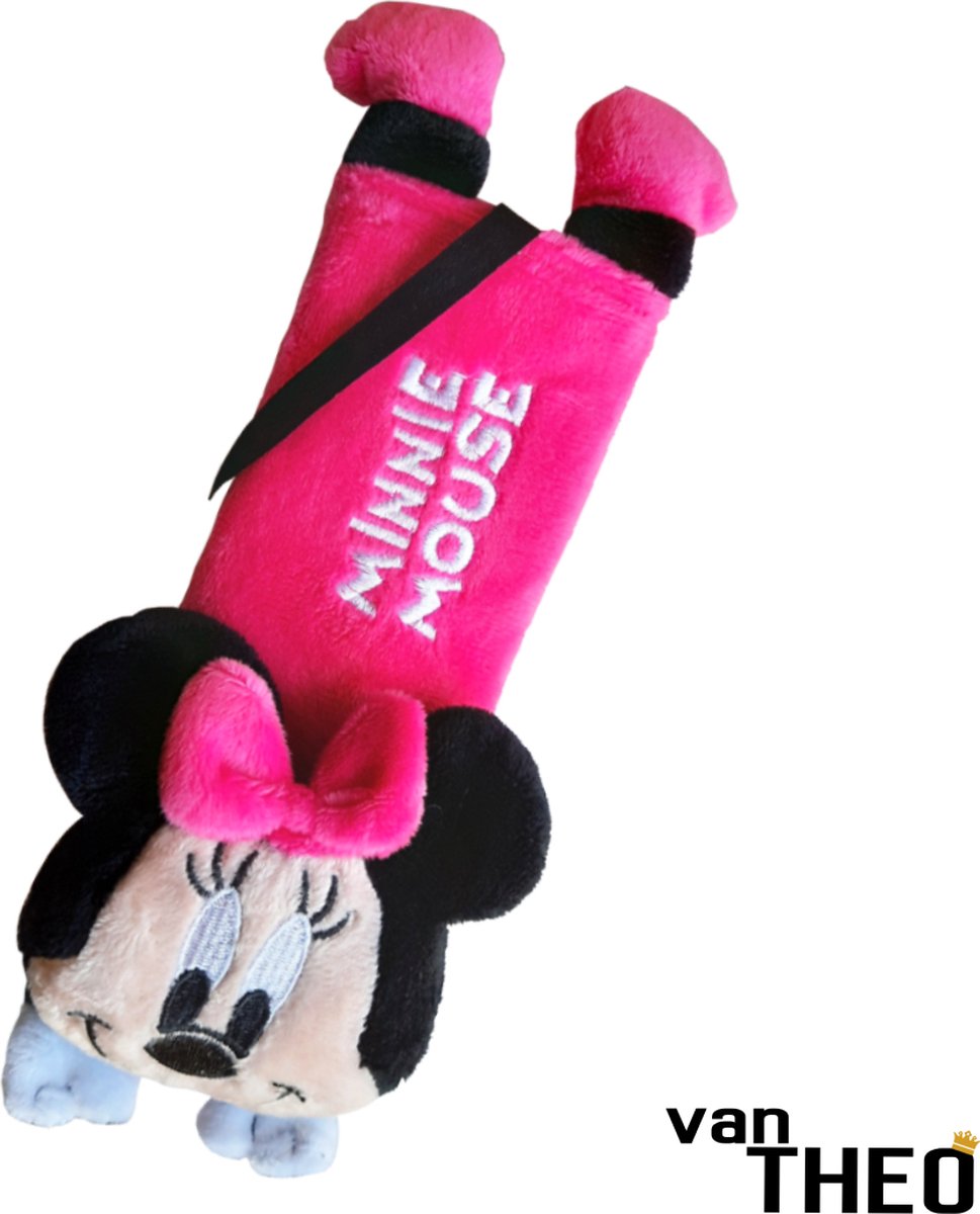 Minnie Mouse – Gordelhoes – Gordelbeschermer – Gordelkussen – Autostoel – Auto Accessoires – Kinderen – Knuffel