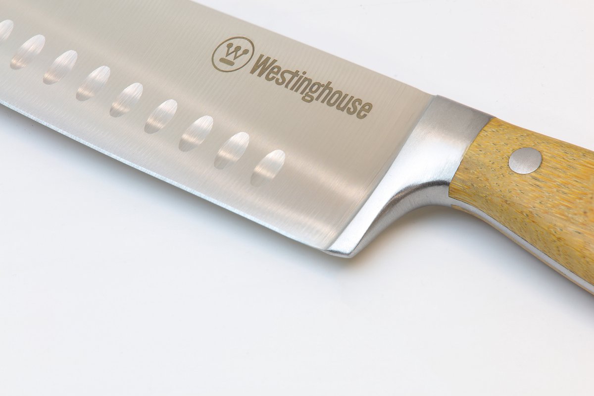 Westinghouse Santoku Mes - Bamboe - 175cm - Houten Handvat - Japans koksmes