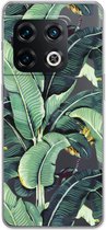 Case Company® - Hoesje geschikt voor OnePlus 10 Pro hoesje - Bananenbladeren - Soft Cover Telefoonhoesje - Bescherming aan alle Kanten en Schermrand