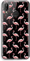 Case Company® - Hoesje geschikt voor Huawei P20 Lite hoesje - Flamingo - Soft Cover Telefoonhoesje - Bescherming aan alle Kanten en Schermrand