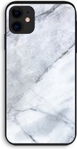 Case Company® - Hoesje geschikt voor iPhone 11 hoesje - Witte marmer - Biologisch Afbreekbaar Telefoonhoesje - Bescherming alle Kanten en Schermrand
