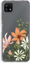 Case Company® - Hoesje geschikt voor Samsung Galaxy A22 5G hoesje - Floral bouquet - Soft Cover Telefoonhoesje - Bescherming aan alle Kanten en Schermrand