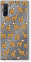 Case Company® - Hoesje geschikt voor Samsung Galaxy Note 10 hoesje - Alpacas - Soft Cover Telefoonhoesje - Bescherming aan alle Kanten en Schermrand